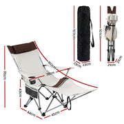 Camping Chair Reclining Adjustable Portable Outdoor Folding Lightweight