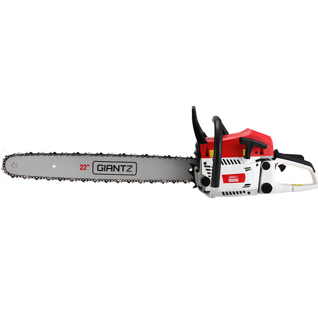 Pro Series Chainsaw Petrol 62CC 22" Bar Commercial E-Start