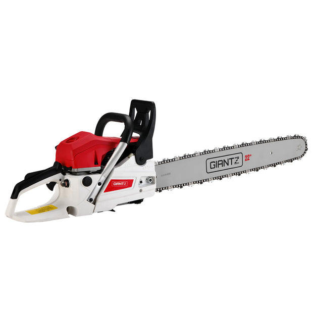 Pro Series Chainsaw Petrol 62CC 22" Bar Commercial E-Start