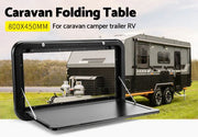MOBI Caravan Picnic Folding Table Black 800 x 450mm