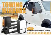 SAN HIMA Extendable Towing Side Mirrors for Nissan Navara D23 NP300 2015-On