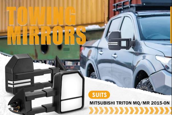 SAN HIMA Extendable Towing Mirrors for Mitsubishi Triton MQ/MR 2015-On