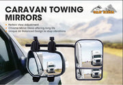 2x Towing Mirrors Pair Clip on Multi Fit Clamp On