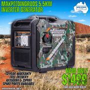 Maxpeedingrods Inverter Generator 5.5KW Max 5.0KW Pure Sine Generator Electric Start