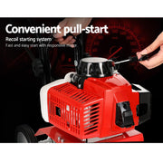 88CC Tiller Garden Cultivator Rototiller 4 Blades Soil Plower Rotary Hoe