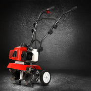 88CC Tiller Garden Cultivator Rototiller 4 Blades Soil Plower Rotary Hoe