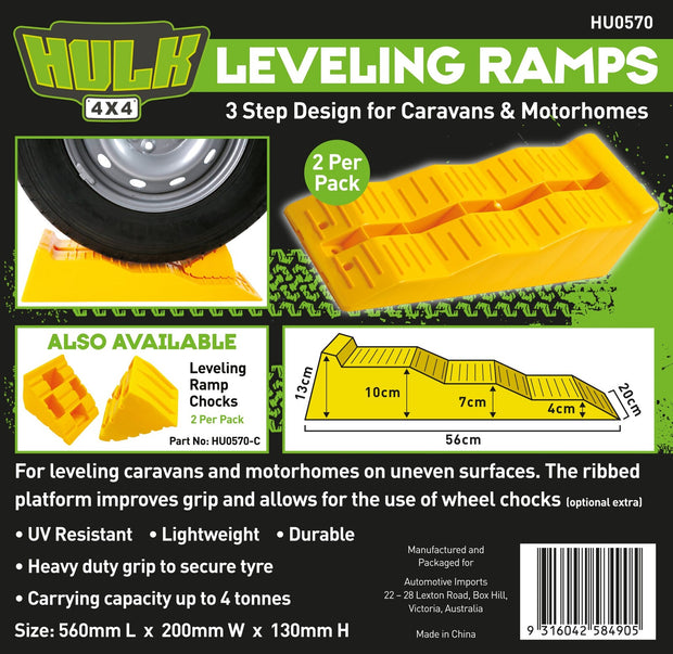 Hulk Plastic Wheel Level Ramps (2pk)