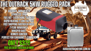 Outback Adjustable 5KW Diesel Heater Rugged Pack