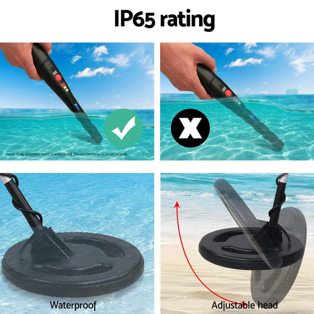 Metal Detector & Pinpointer Combo – 220mm Deep Detection