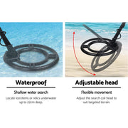 Metal Detector with LCD Display – 220mm Deep Sensitivity, Waterproof Coil & Bonus Shovel Kit