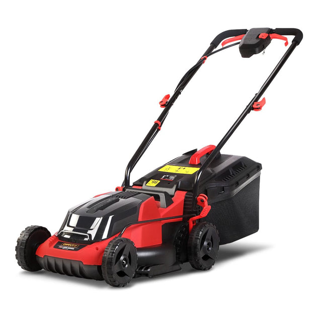 40V Cordless Electric Lawn Mower – 34cm Cutting Width, Twin Battery Power