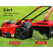 40V Cordless Electric Lawn Mower – 37cm Cutting Width, Twin Battery Power