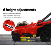 40V Cordless Electric Lawn Mower – 37cm Cutting Width, Twin Battery Power
