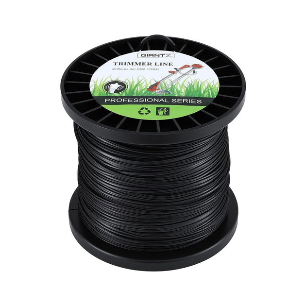 100M Whipper Snipper Trimmer Line 2.4mm Star Nylon String Cord Black ...