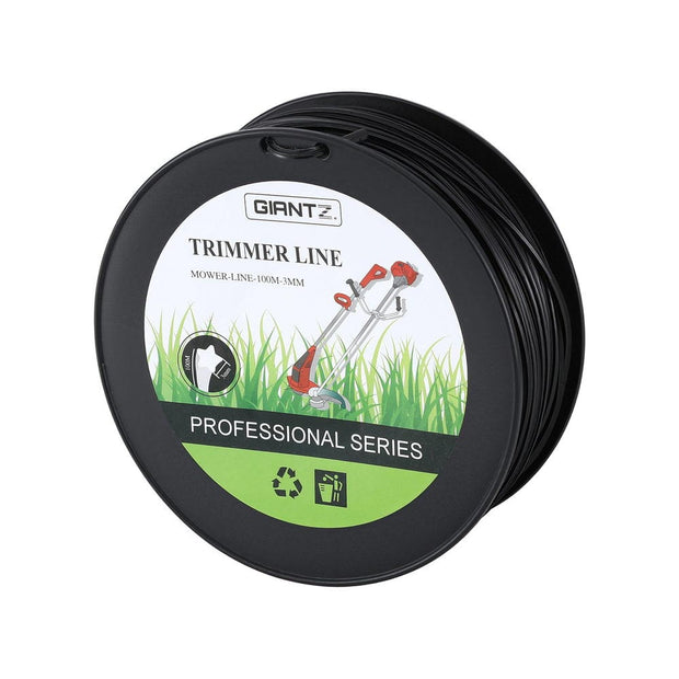 100M Whipper Snipper Trimmer Line 3.0mm Star Nylon String Cord Black