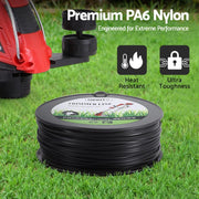 100M Whipper Snipper Trimmer Line 3.0mm Star Nylon String Cord Black