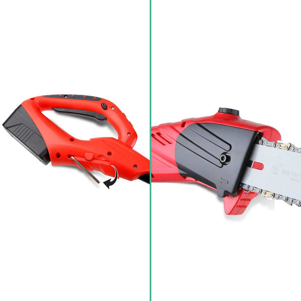 20V Cordless Pole Chainsaw – 8” Bar, 2.7M Extendable Reach, Lithium Battery