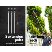 62CC Pole Chainsaw 12in Chain Saw Petrol 5.6m Long Reach Red