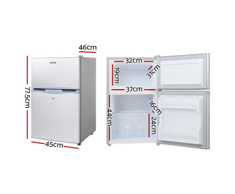 Glacio 65L Portable Fridge Freezer 12V/24V/240V Silver