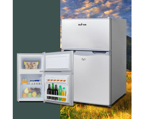 Glacio 65L Portable Fridge Freezer 12V/24V/240V Silver