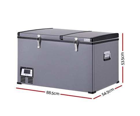 Glacio Camping Fridge 100L Portable Bar Fridges Freezer 12V/24V/240V