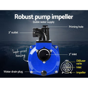 8HP Petrol Water Pump – 3” High Flow Fire Fighting & Irrigation Pump