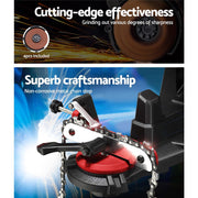 Electric Bench-Mount Chainsaw Sharpener with 230W Motor & 4 Grinding Wheels