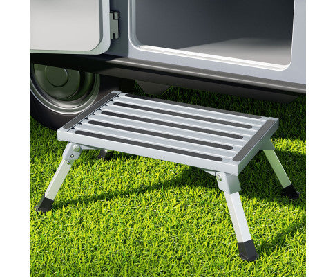 Weisshorn Caravan Step Folding Aluminium