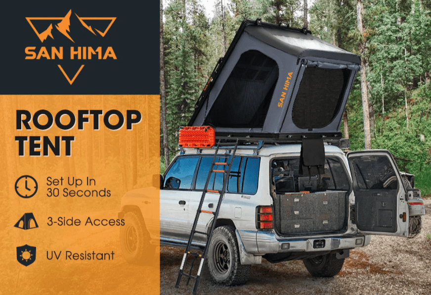 San Hima Kalbarri Gen 2 Roof Top Tent Hardshell With Ladder ...