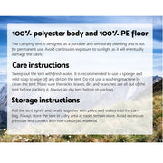 Outback Ranger Instant Up Tent – 4 Person