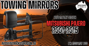 San Hima Pair Extendable Towing Mirrors For Mitsubishi Pajero 2001-2015