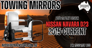 SAN HIMA Extendable Towing Mirrors For Nissan Navara D23 2015-On