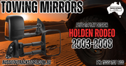 Pair Extendable Towing Side Mirrors for Holden Rodeo 2003-2008