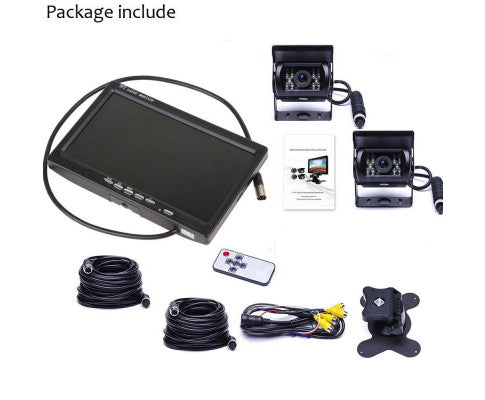 7 inch Monitor Reversing Camera Night Vision Car Rear View Kit