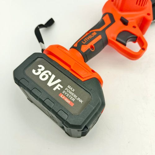 6" Cordless Mini Chainsaw – Dual Battery Orange Edition