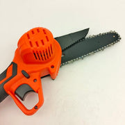 6" Cordless Mini Chainsaw – Dual Battery Orange Edition