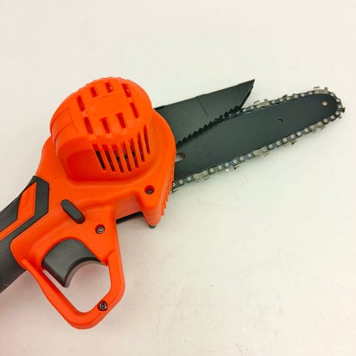 6" Cordless Mini Chainsaw – Dual Battery Orange Edition
