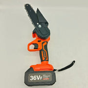 6" Cordless Mini Chainsaw – Dual Battery Orange Edition