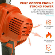 6" Cordless Mini Chainsaw – Dual Battery Orange Edition