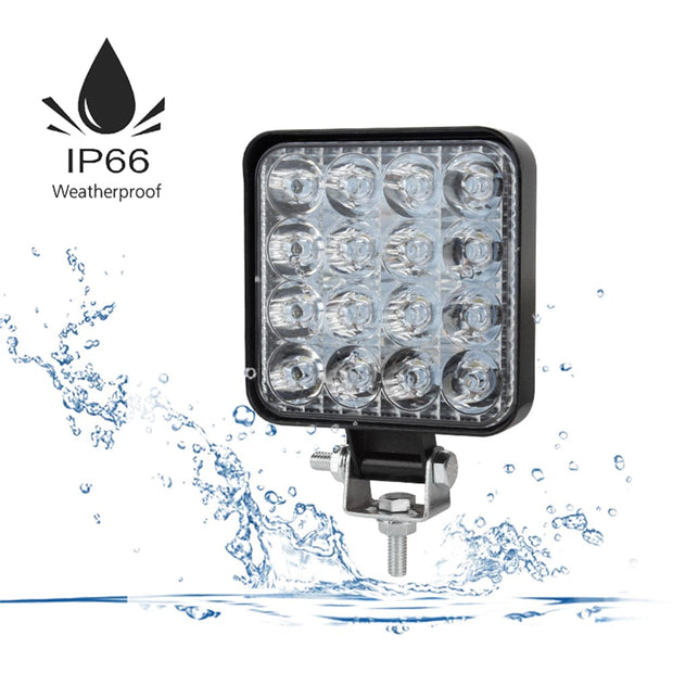 10PCS 80W CREE LED Flood Work Lights – 12V | Boat | Camping | 4x4 | Trailer