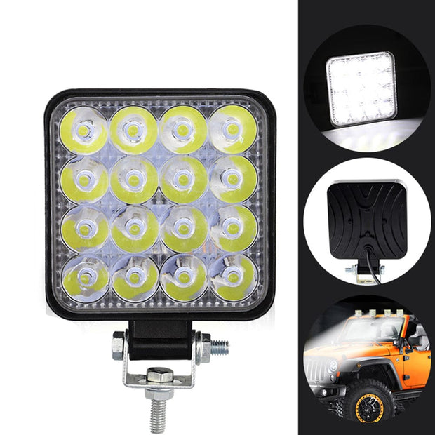 10PCS 80W CREE LED Flood Work Lights – 12V | Boat | Camping | 4x4 | Trailer