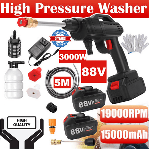 Cordless Electric High Pressure Washer (2 Batteries included)