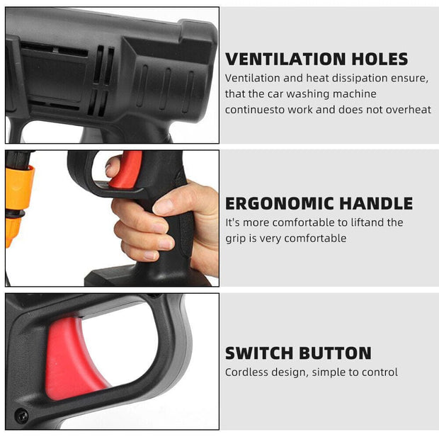 Cordless Electric High Pressure Washer (2 Batteries included)