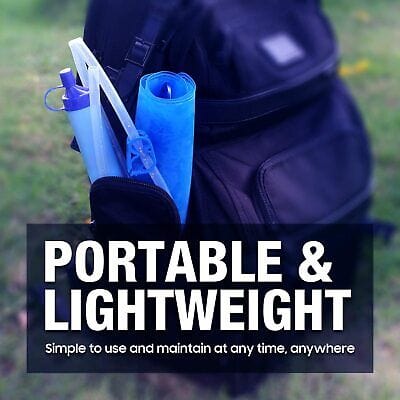 Survival Portable Water Purifier Filter Straw Gravity Water Filtration System 3L