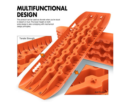 X-BULL 4WD Recovery Tracks 10T 2 Pairs/ Sand tracks/ Mud tracks/ Mounting Bolts Pins Gen 2.0