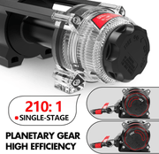 X-BULL 6000lbs 12V Electric Winch – Synthetic Rope Edition