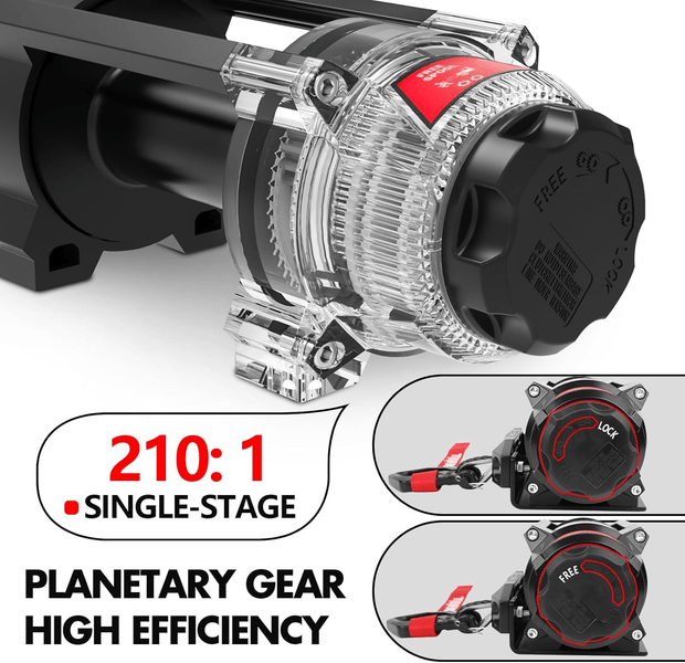 X-BULL 6000lbs 12V Electric Winch – Synthetic Rope Edition