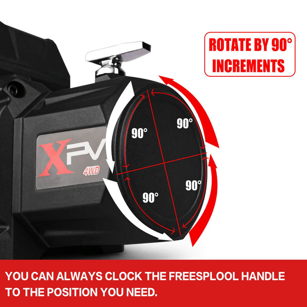 12V Electric Winch 14500LBS + 4PCS Recovery Tracks Gen3.0 (Black)