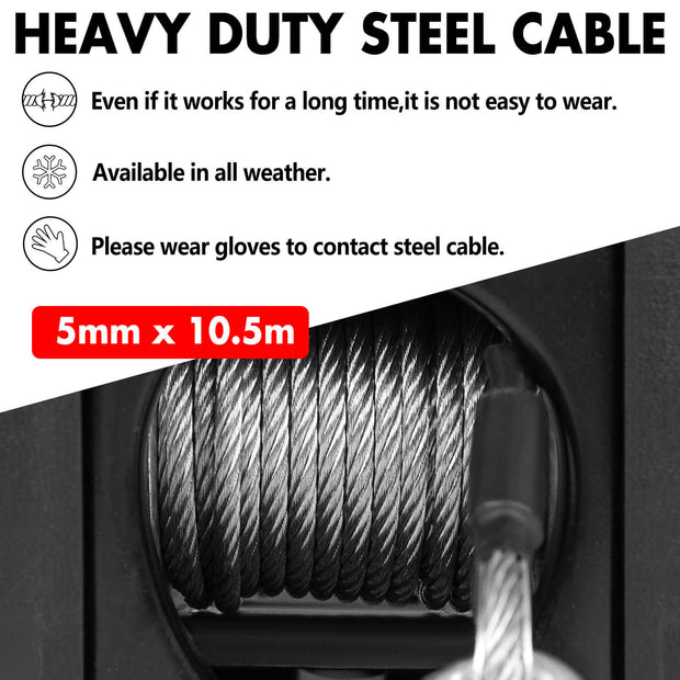 X-BULL 5000LBS 12V Electric Boat Winch – Portable, Powerful & Marine Tough!