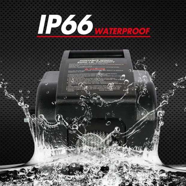 X-BULL 5000LBS 12V Electric Boat Winch – Portable, Powerful & Marine Tough!